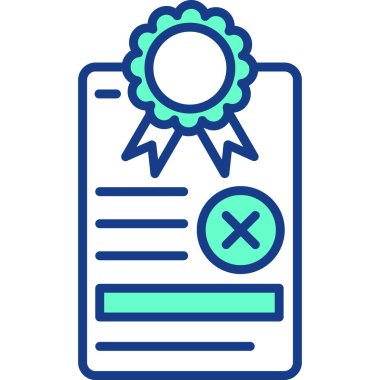 diploma simgesi vektör illüstrasyonu