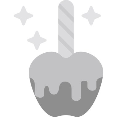 Mumlu doğum günü keki, vektör simgesi