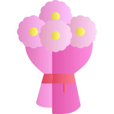 Çiçek buketinin Vektör İllüstrasyonu