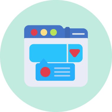 Web tasarım vektörü simgesi