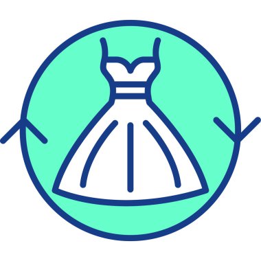 Elbise. Web simgesi basit illüstrasyon