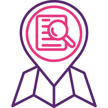 konum haritası simgesi. konum vektör simgesi. harita işaretleyici simgesi