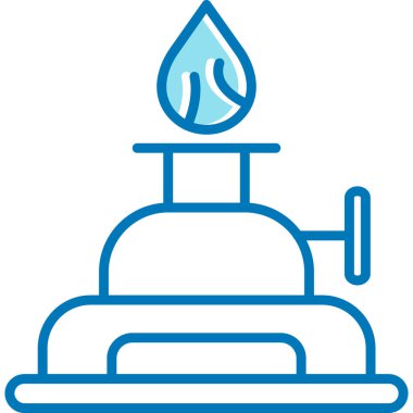 Su musluğu modern simgesi, vektör illüstrasyonu