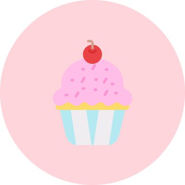 Tatlım. Web simgesi basit illüstrasyon