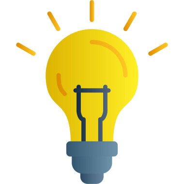 yaratıcı ampul ışığı simgesi