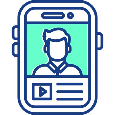 Çevrimiçi eğitim vektörü illüstrasyonu