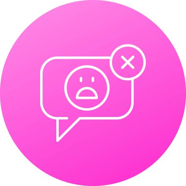 Sohbet simgesinin vektör illüstrasyonu