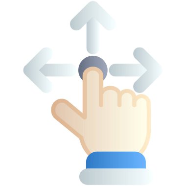 elle imleç simgesi simgesi - taslak biçimi