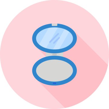 ayna simgesi, vektör illüstrasyonu beyaz arkaplanda izole edildi