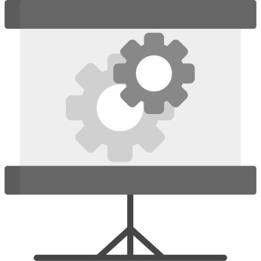 İş konseptinin vektör düz biçim simgesi