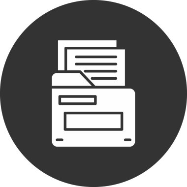 Dosya. Web simgesi basit illüstrasyon