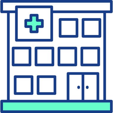 Hastane web simgesi basit tasarım