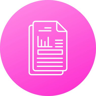 Belge. Web simgesi basit illüstrasyon