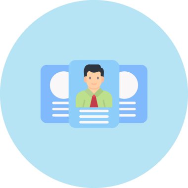 avatar düz vektör simgesi