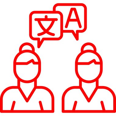 Konuş. Web simgesi vektör illüstrasyonu