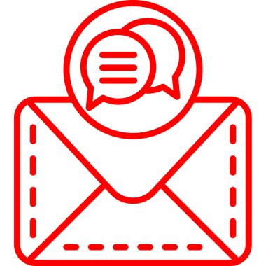 mesaj simgesi modern illüstrasyon