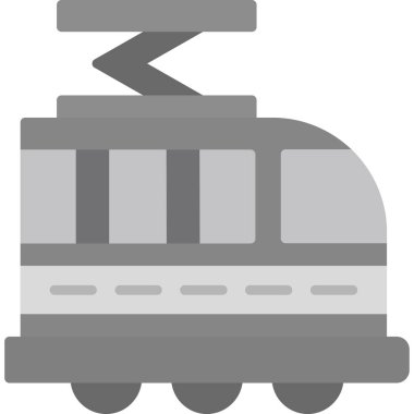 tren. Web simgesi basit illüstrasyon