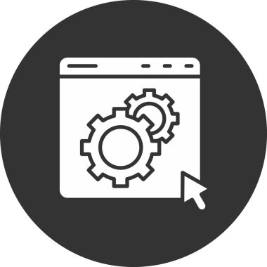 tarayıcı ayarı vektör simgesi