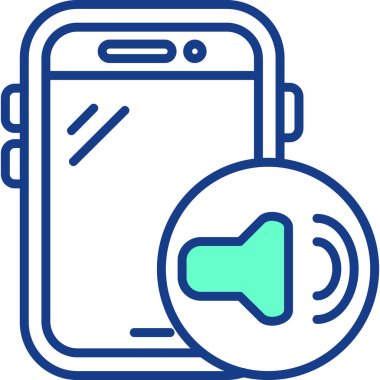 Çağrı. Web simgesi basit illüstrasyon