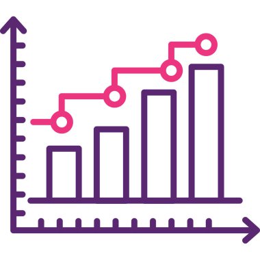 İş ve finans simgesinin vektör illüstrasyonu