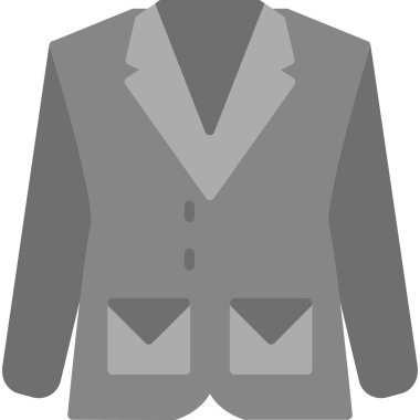 Ceket. Web simgesi basit illüstrasyon