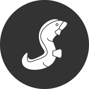 balık simgesi vektör illüstrasyonu