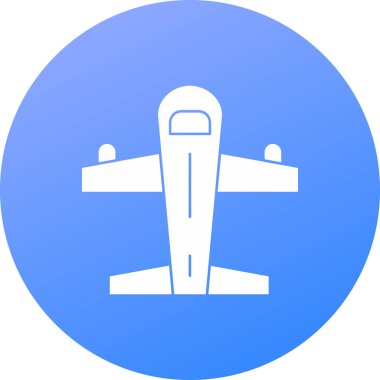 Uçak. Web simgesi basit illüstrasyon