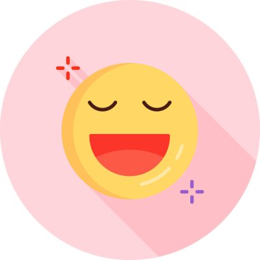 emoji. Web simgesi basit illüstrasyon