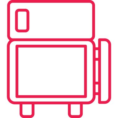 Otobüs. Web simgesi basit tasarım