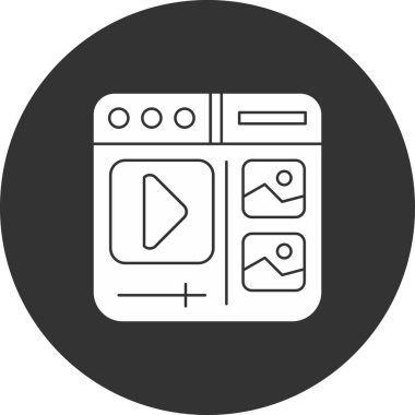 Vektör illüstrasyonu, simge ögesi arkaplanı