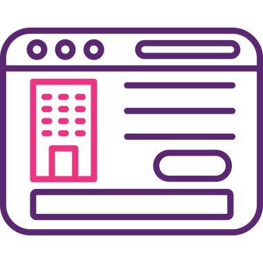 Takvim simgesinin vektör illüstrasyonu