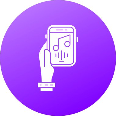 vektör illüstrasyonu, akıllı telefon basit simgesi