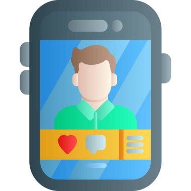 kalp simgesi olan cep telefonu