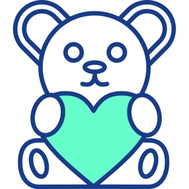 Ayı kalbi aşk simgesi - ana hatlarıyla