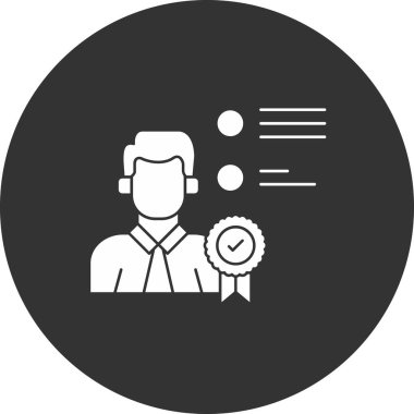 Sertifika simgesi, vektör illüstrasyonu