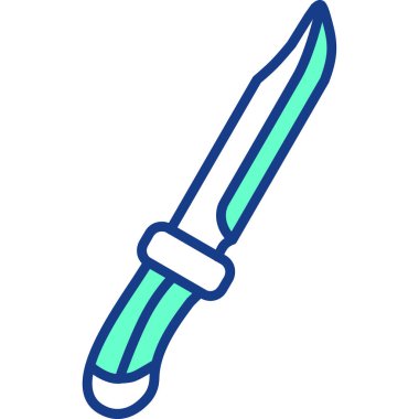 Hançer ikonu. ağ için hançer vektör simgelerinin özet çizimi