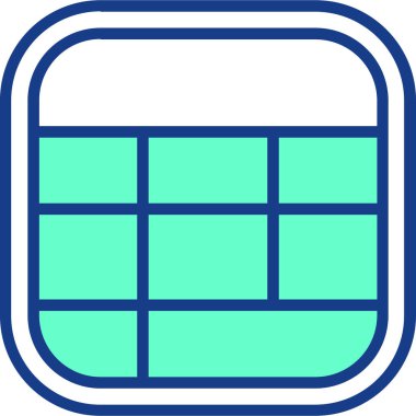 Tek bir simgenin vektör illüstrasyonu