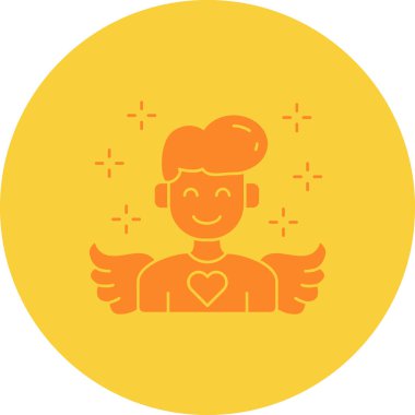 Bir kalp simgesinin vektör illüstrasyonu