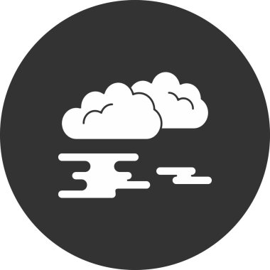 Bulut hesaplama simgesi. Web tasarımı için basit bulut vektör sembolü çizimi