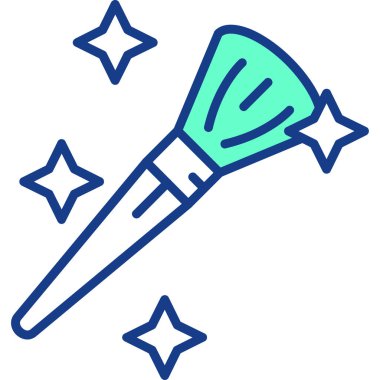 Sihirli değnek simgesinin vektör çizimi