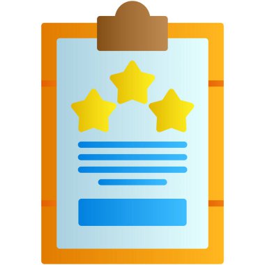 Yıldız ödülü ikon vektörü. İzometrik yıldız ödül işareti. renk izole kontur çizimi