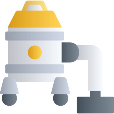 Çizgi film robotunun vektör çizimi. izole.