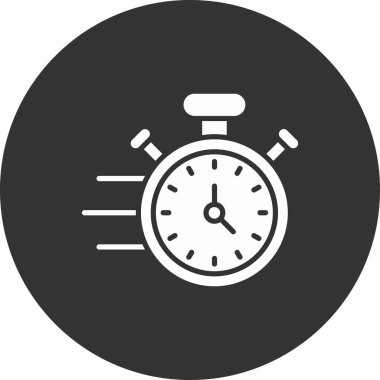 Saat simgesi vektör illüstrasyonu