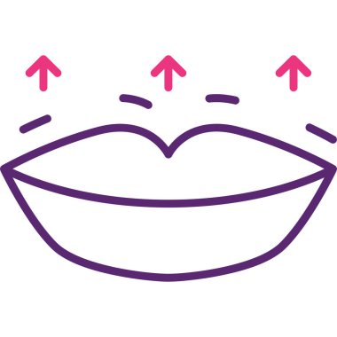 Mutlu gülümseme, vektör illüstrasyonu