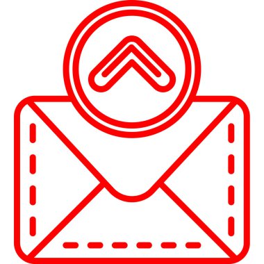 Posta simgesinin vektör illüstrasyonu