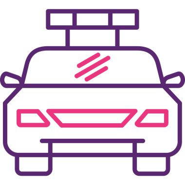 - Araba. Web simgesi basit illüstrasyon