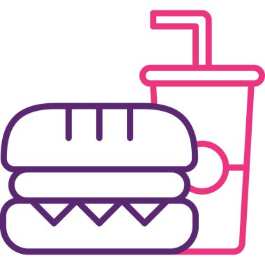 Gazoz. Web simgesi basit illüstrasyon