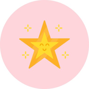 yıldız simgesi vektör illüstrasyonu