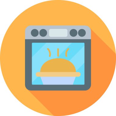 fırın ikonu vektör illüstrasyonu