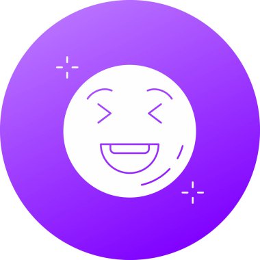 Emoji. Web simgesi vektör illüstrasyonu